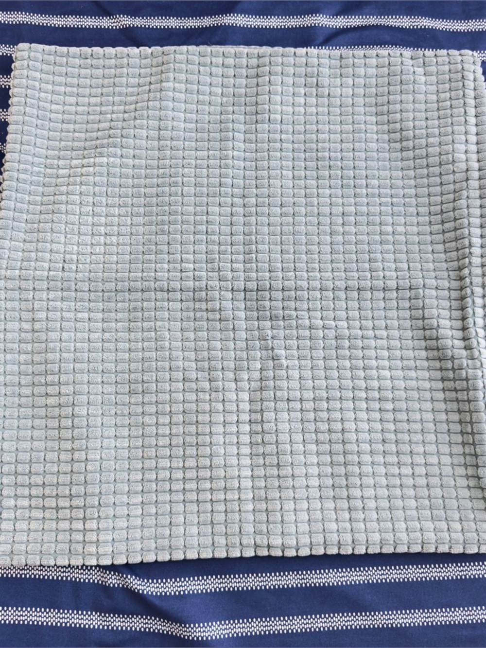 IKEA Light Blue Waffle Weave Cushion Cover Set